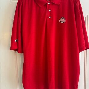 Ohio State Buckeyes P2 Pro Player Red Polo Shirt XL Game Day Gear